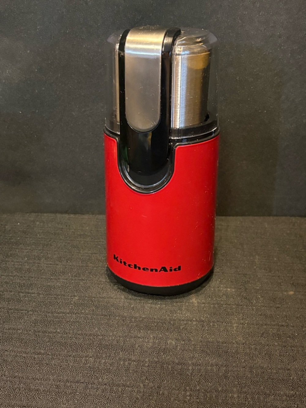 New KitchenAid Blade Coffee Grinder Empire Red BCG111ER Stainless Steel Bowl